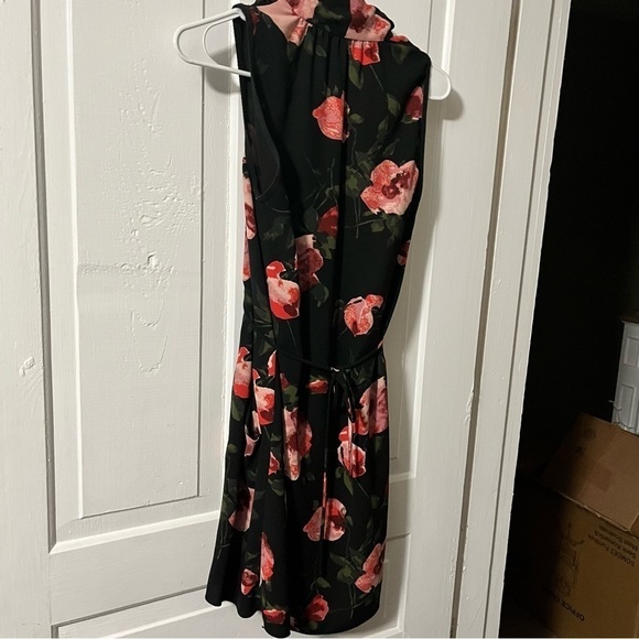 Aritzia Wilfred Sabine Faux Wrap Dress Black Floral Small J2 - Picture 6 of 8